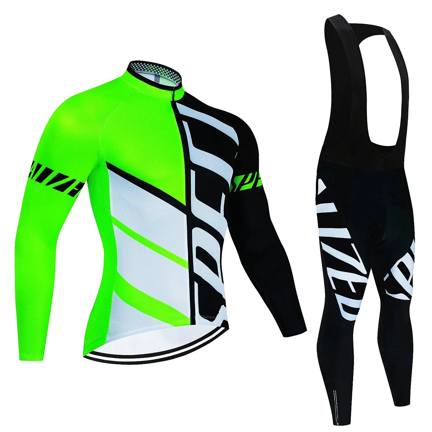 Fualrny Pro Cycling Jersey Set Long Sleeve Breathable MTB Bike Clothes Wear Bicycle Cycling Clothing Ropa Maillot Ciclismo