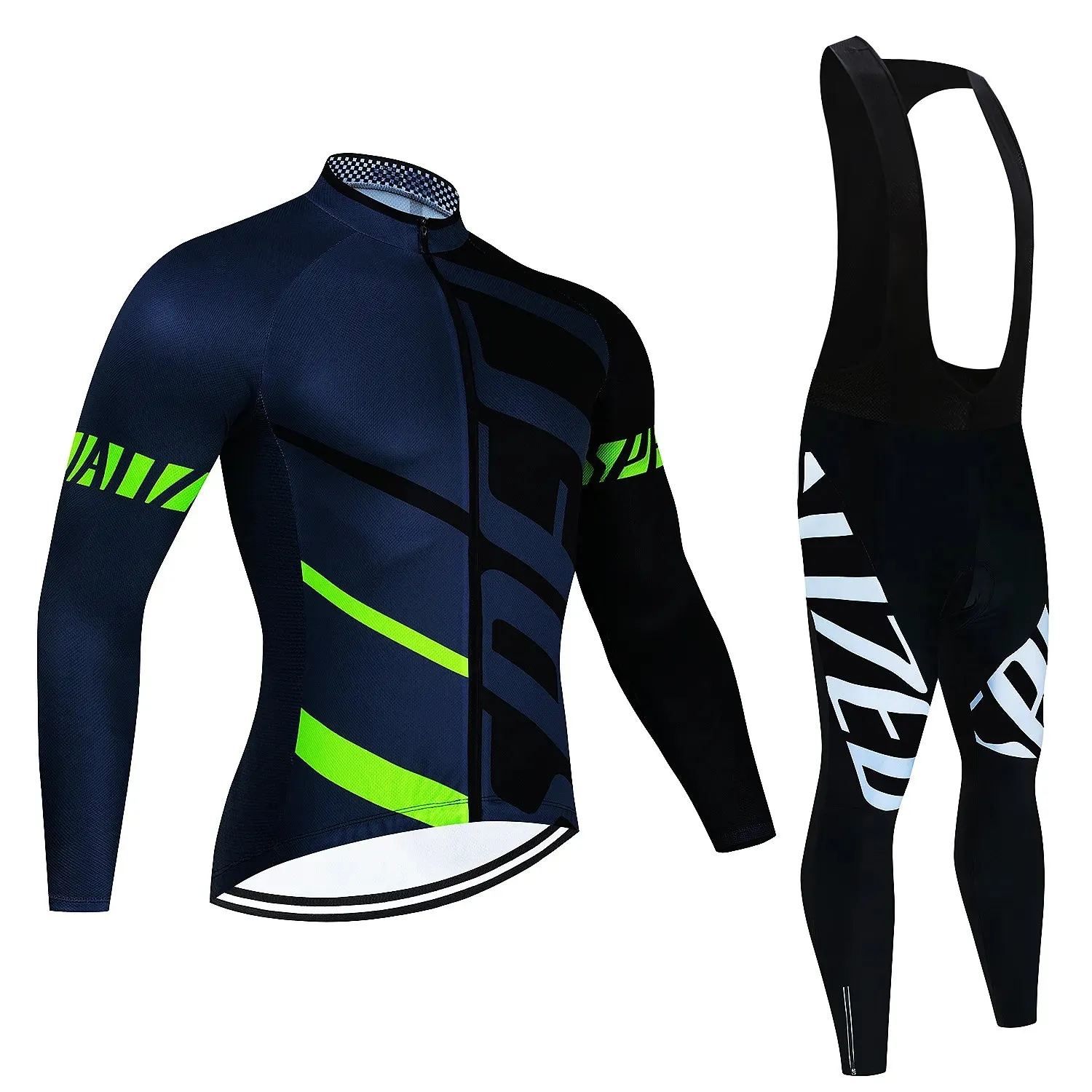 Fualrny Pro Cycling Jersey Set Long Sleeve Breathable MTB Bike Clothes Wear Bicycle Cycling Clothing Ropa Maillot Ciclismo
