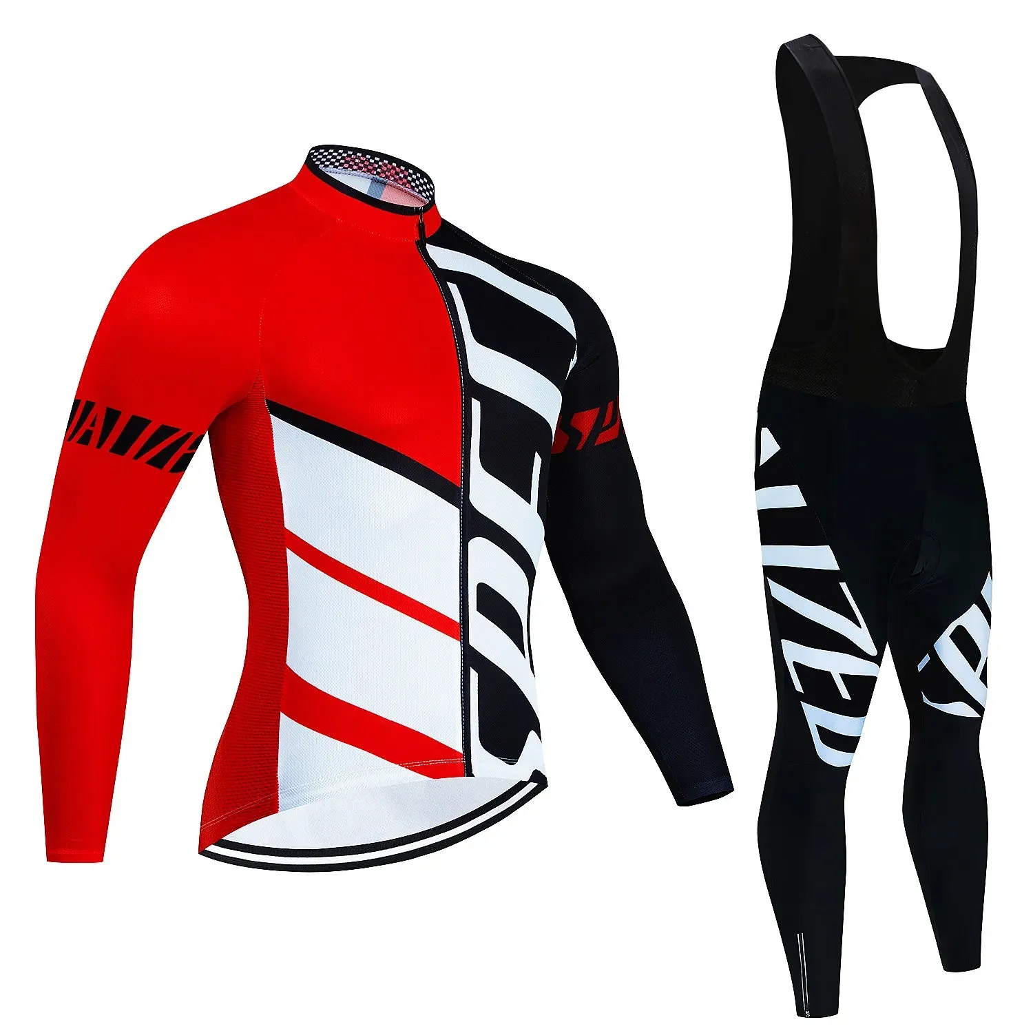 Fualrny Pro Cycling Jersey Set Long Sleeve Breathable MTB Bike Clothes Wear Bicycle Cycling Clothing Ropa Maillot Ciclismo