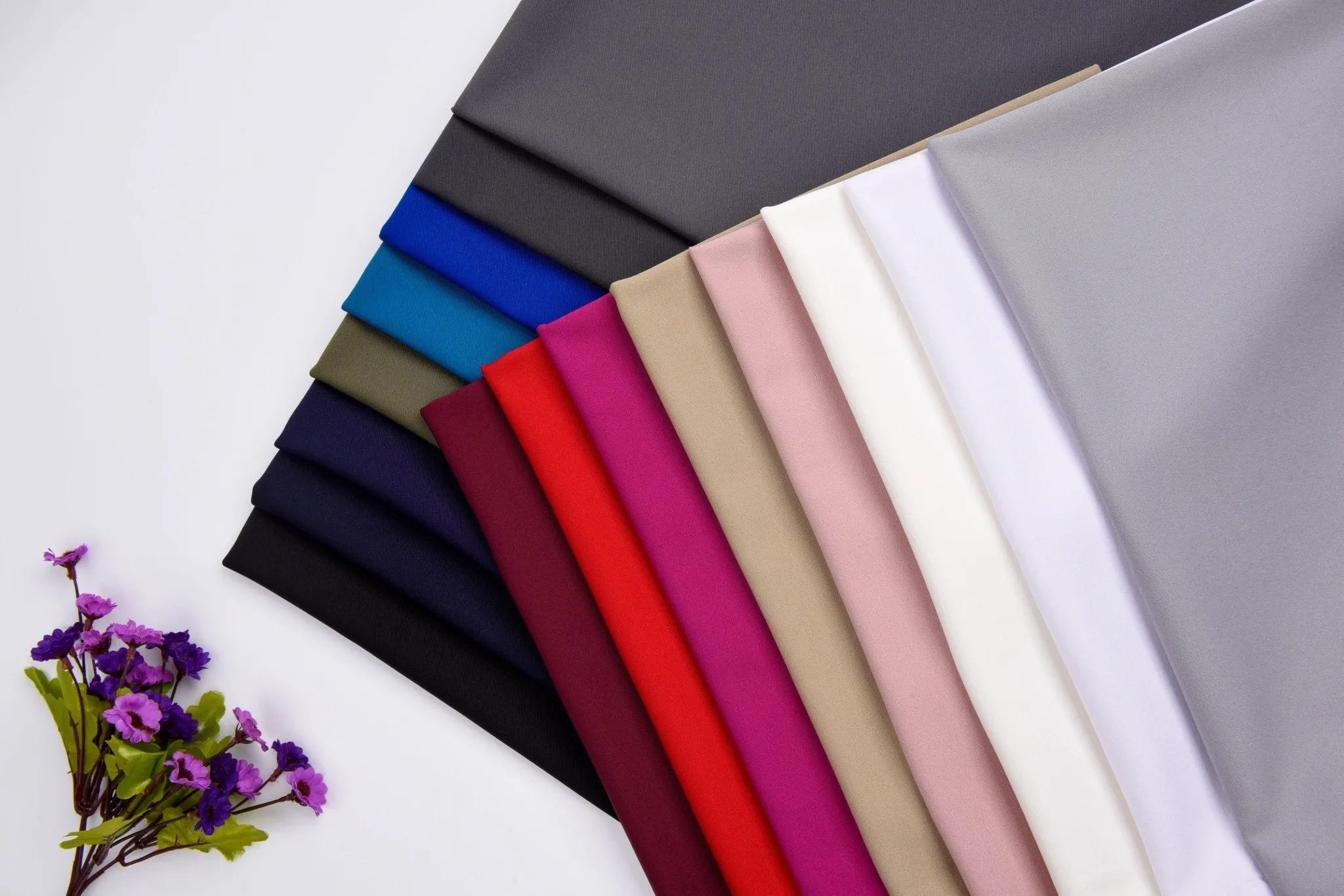 Gabardine Twill Suiting  Four-way Stretch Fabric