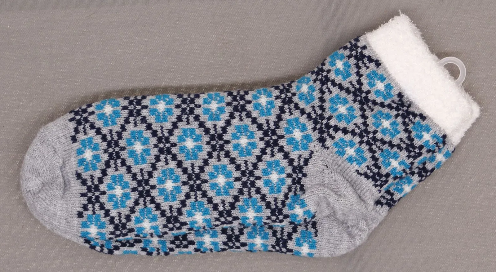Gilligan & O'Malley Women's Fair Isle Double Lined Cozy Ankle Socks
