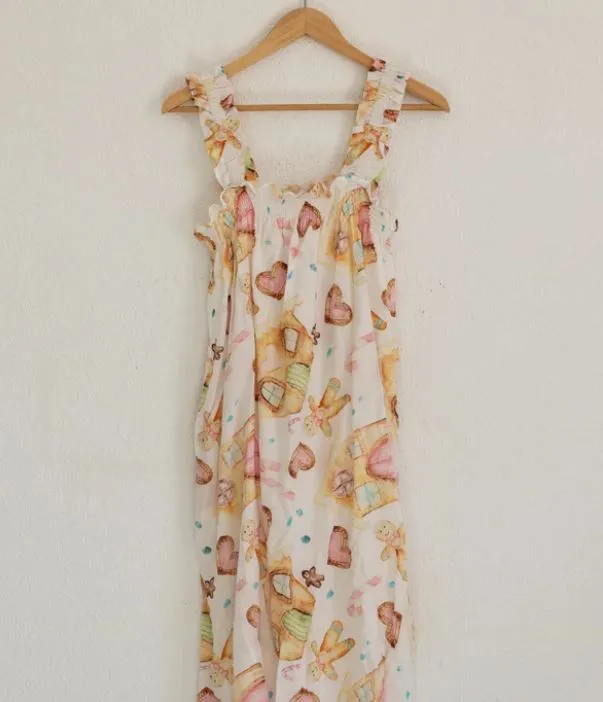 Gingerbread Dreams - Ruffle Nightie
