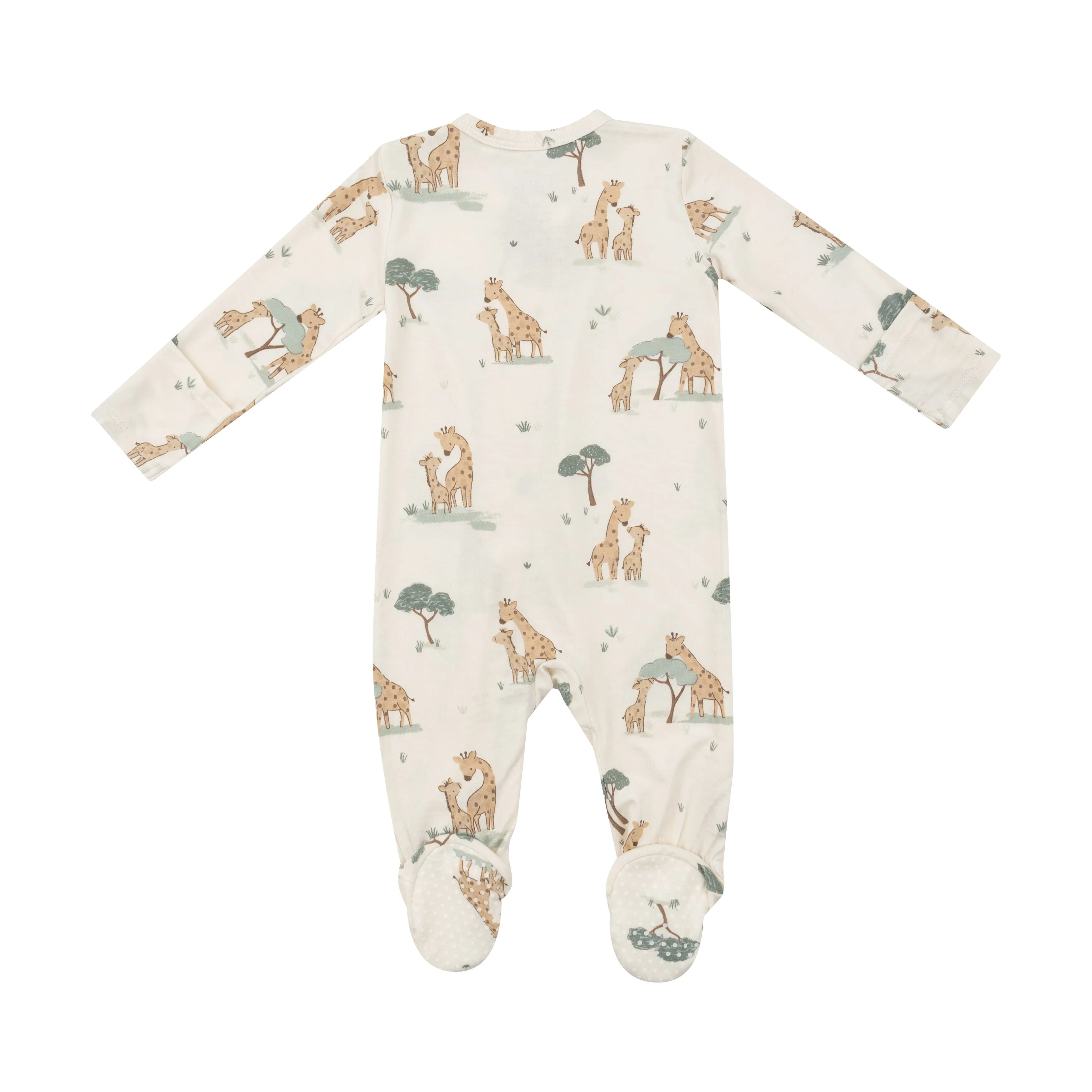 Giraffe Families 2 Way Zipper Footie