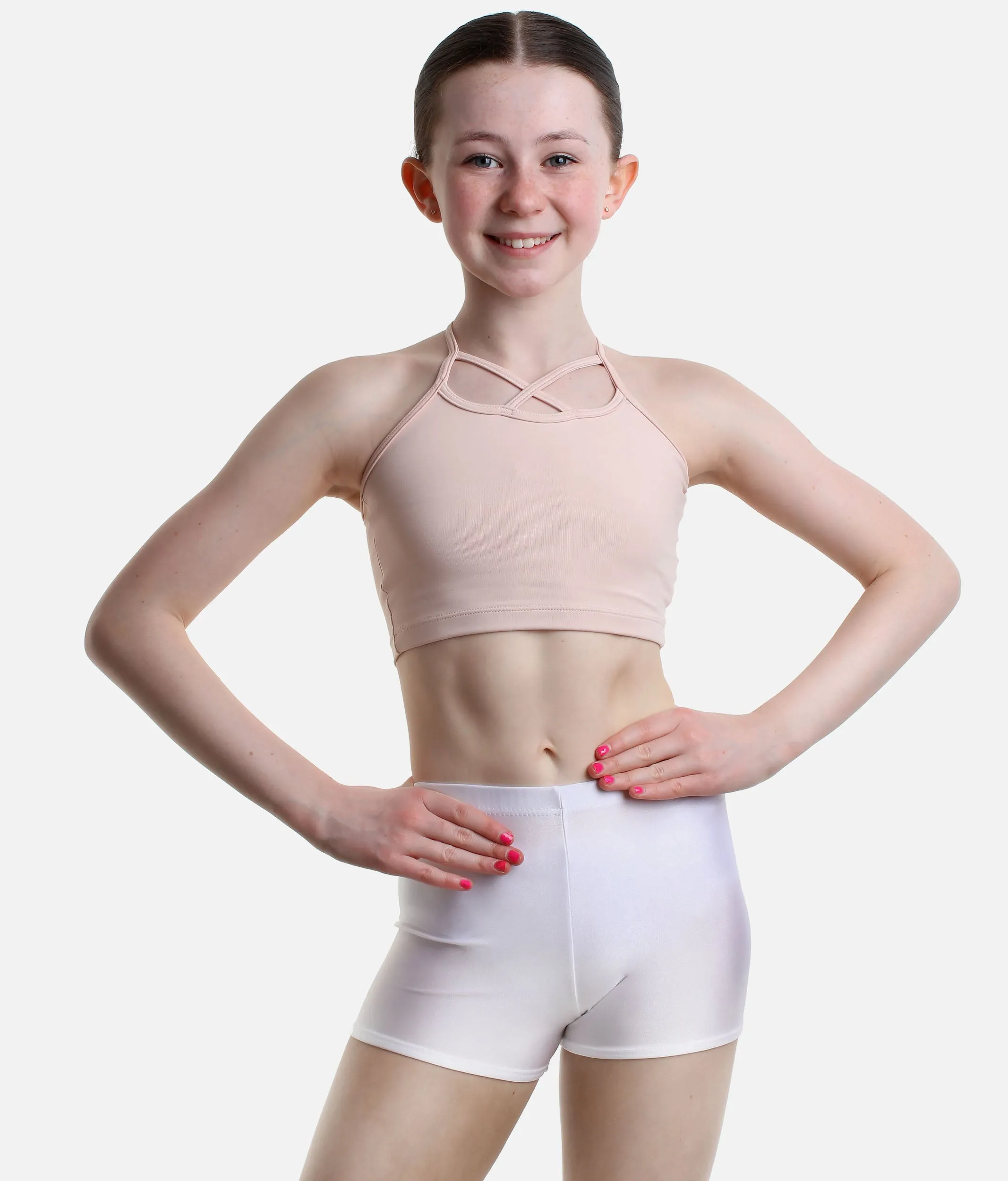 Girls Lycra Dance Shorts - HOT