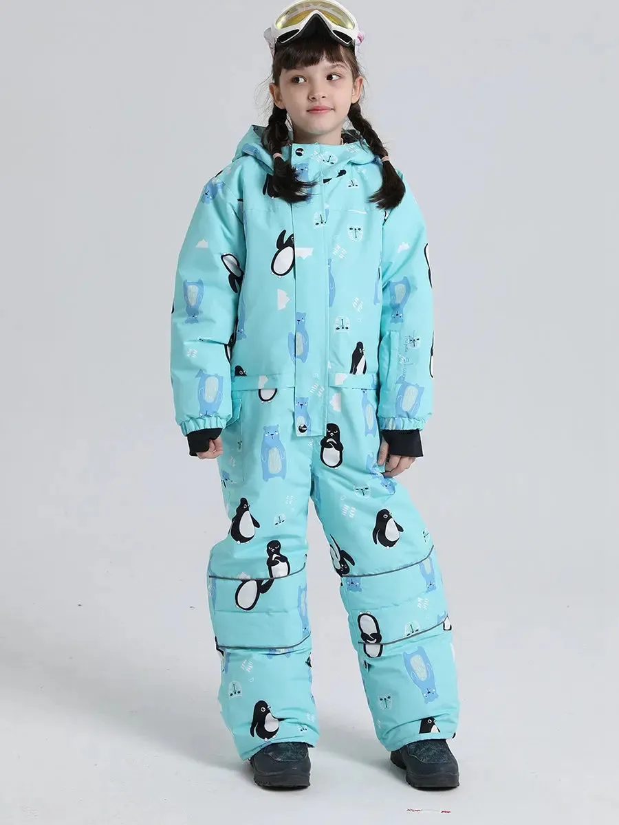 Girls Snow Suits One-piece Ski Jumpsuits
