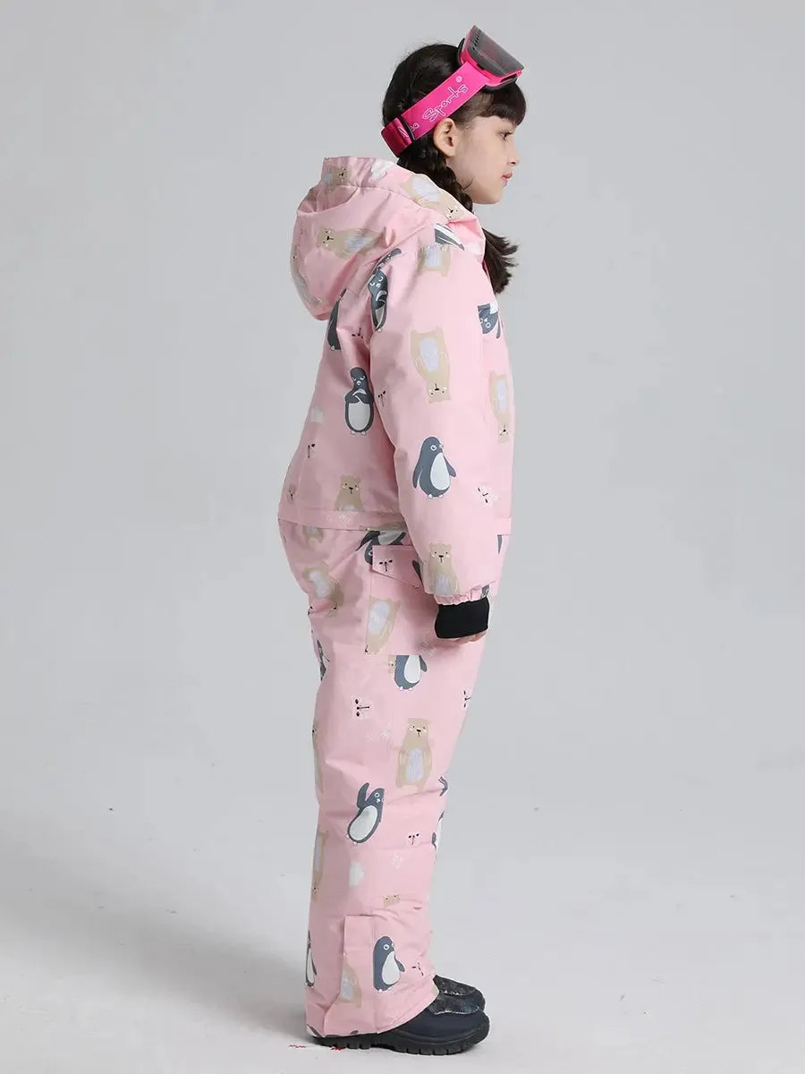 Girls Snow Suits One-piece Ski Jumpsuits