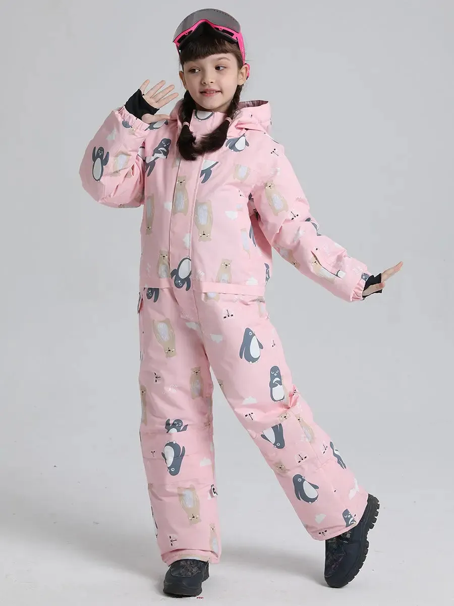 Girls Snow Suits One-piece Ski Jumpsuits