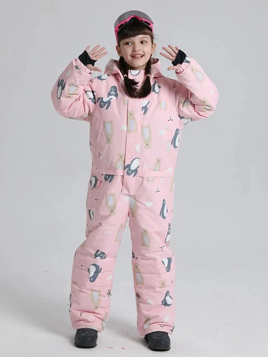 Girls Snow Suits One-piece Ski Jumpsuits
