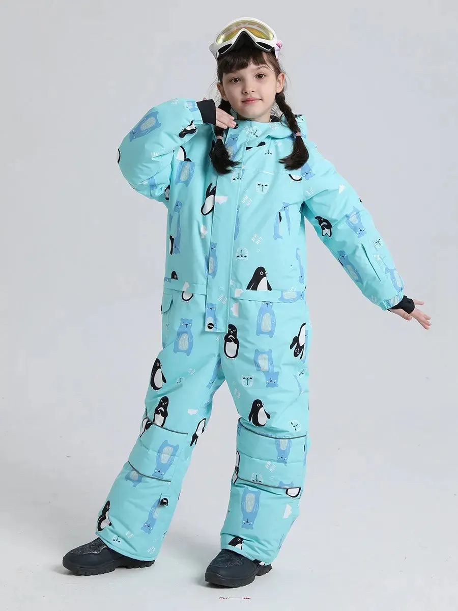 Girls Snow Suits One-piece Ski Jumpsuits
