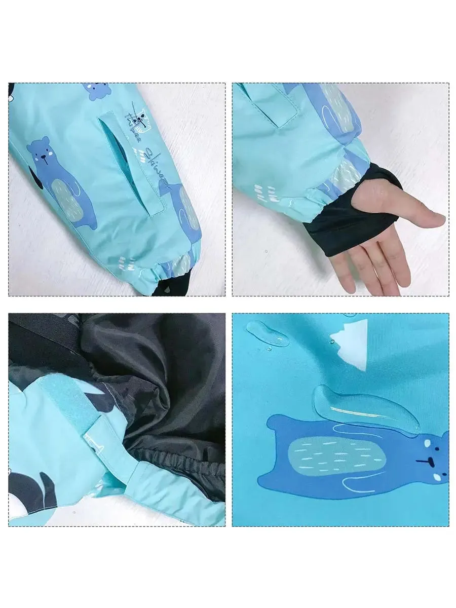 Girls Snow Suits One-piece Ski Jumpsuits