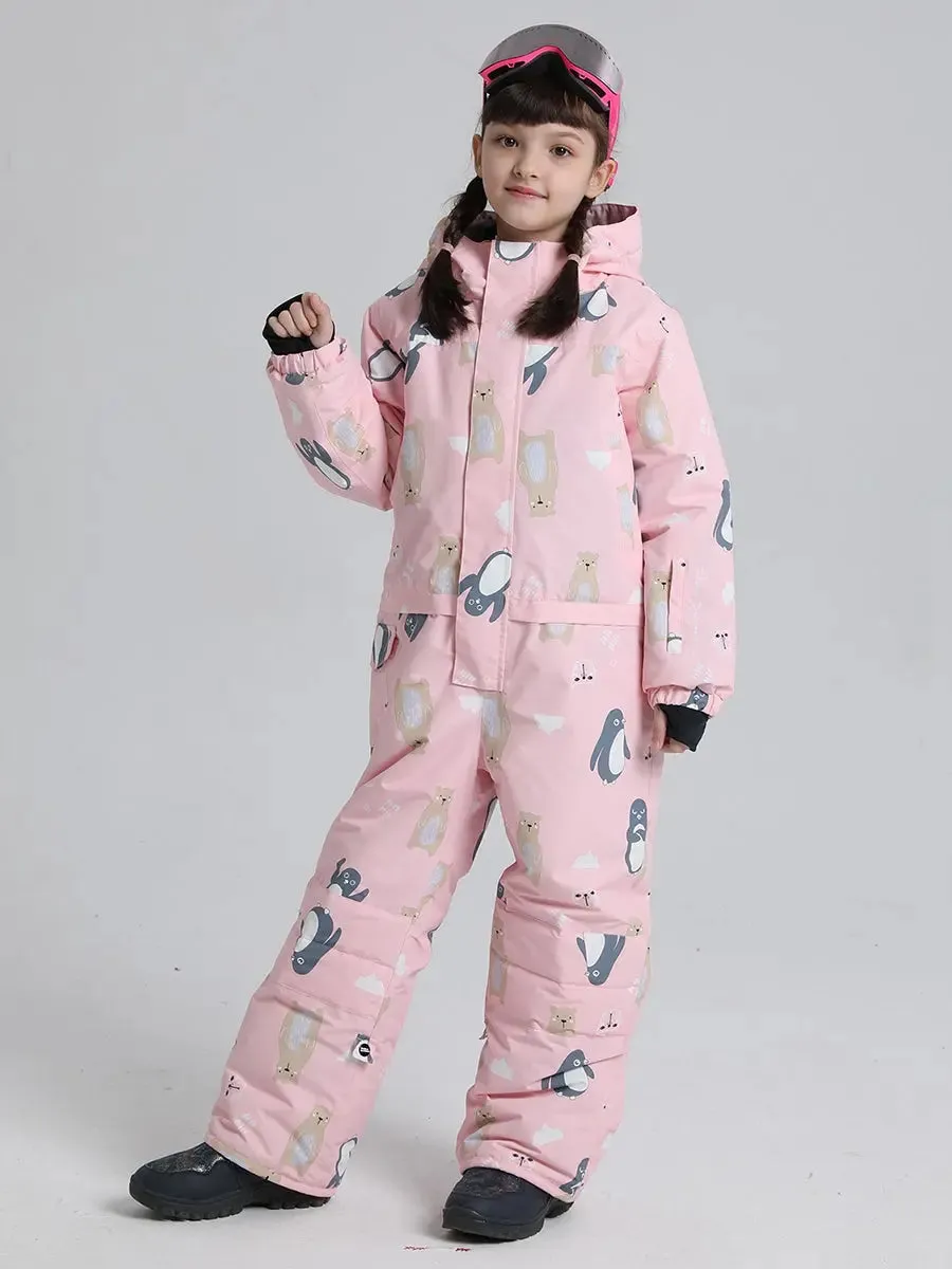 Girls Snow Suits One-piece Ski Jumpsuits