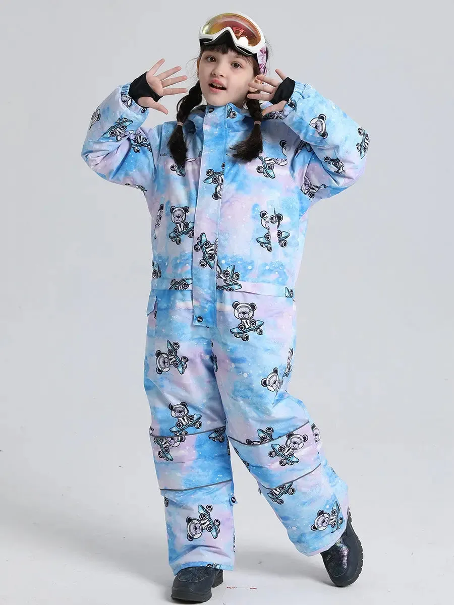 Girls Snow Suits One-piece Ski Jumpsuits