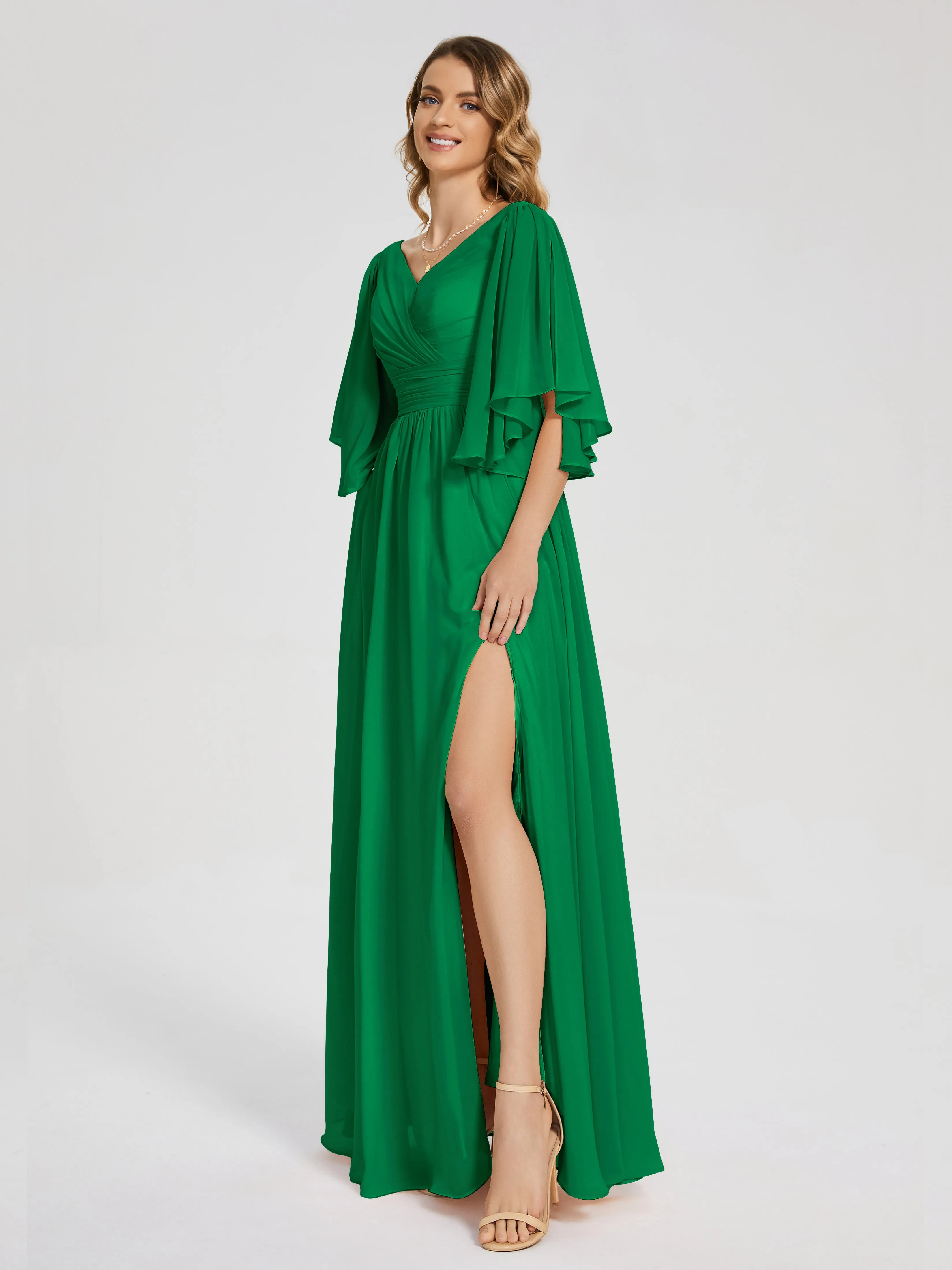Giselle Pretty Corset Back Chiffon Bridesmaid Dresses
