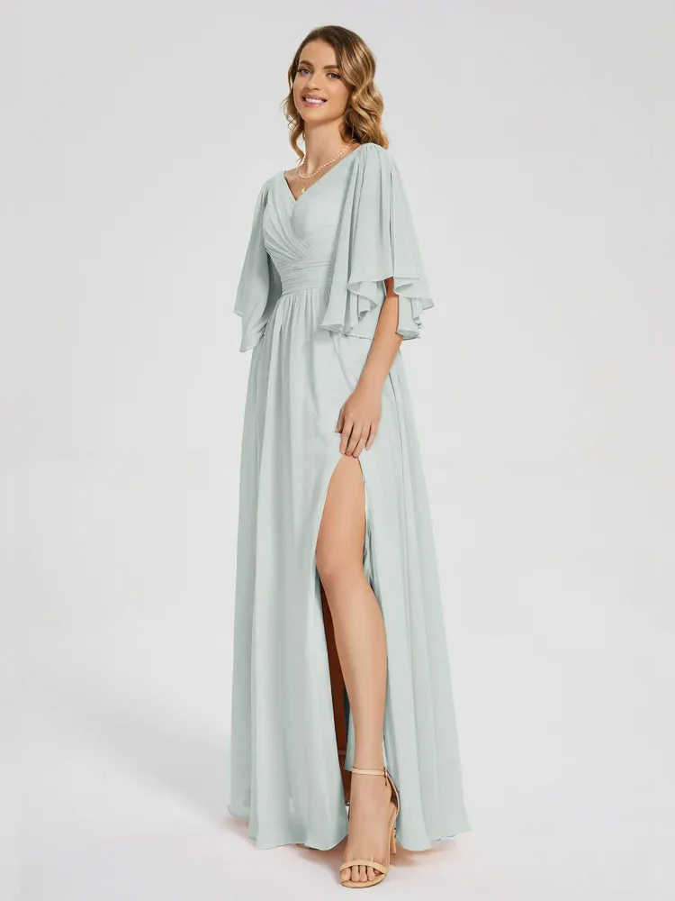 Giselle Pretty Corset Back Chiffon Bridesmaid Dresses