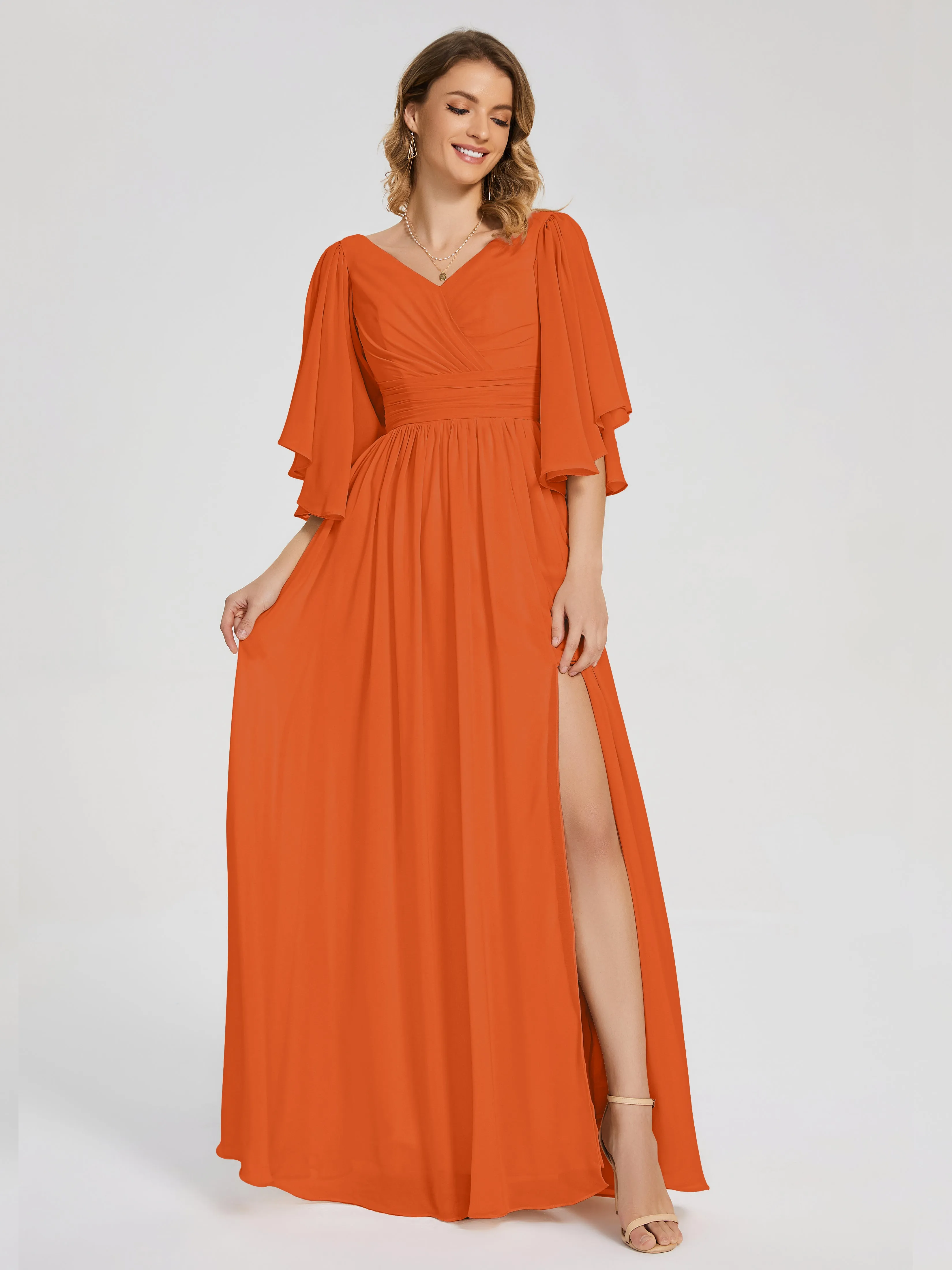 Giselle Pretty Corset Back Chiffon Bridesmaid Dresses