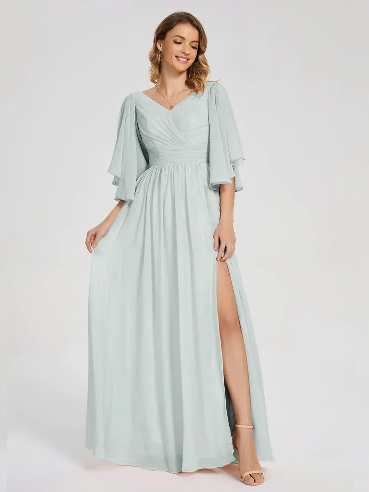 Giselle Pretty Corset Back Chiffon Bridesmaid Dresses