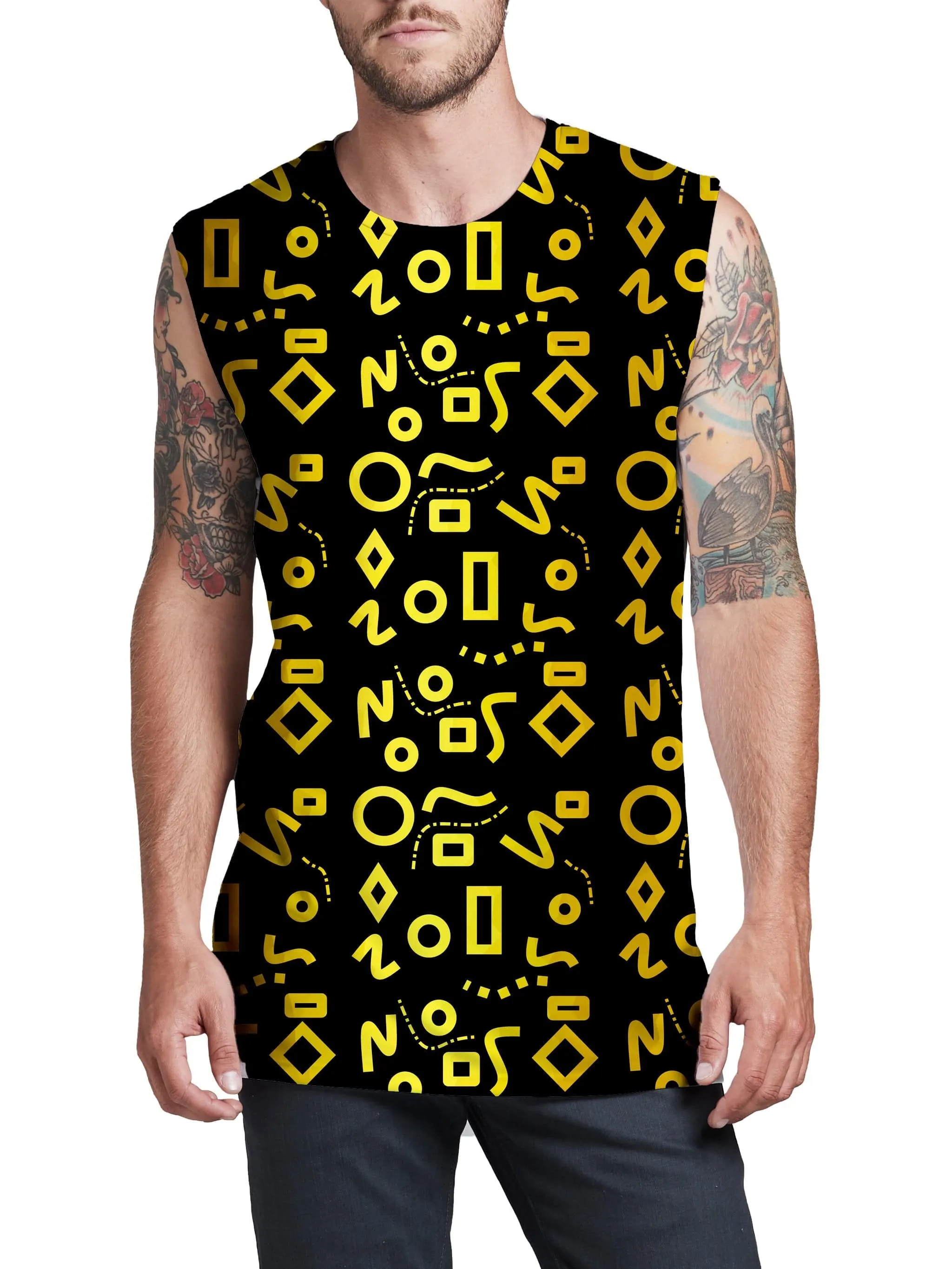 Gold Mod Glam Men's Muscle Tank