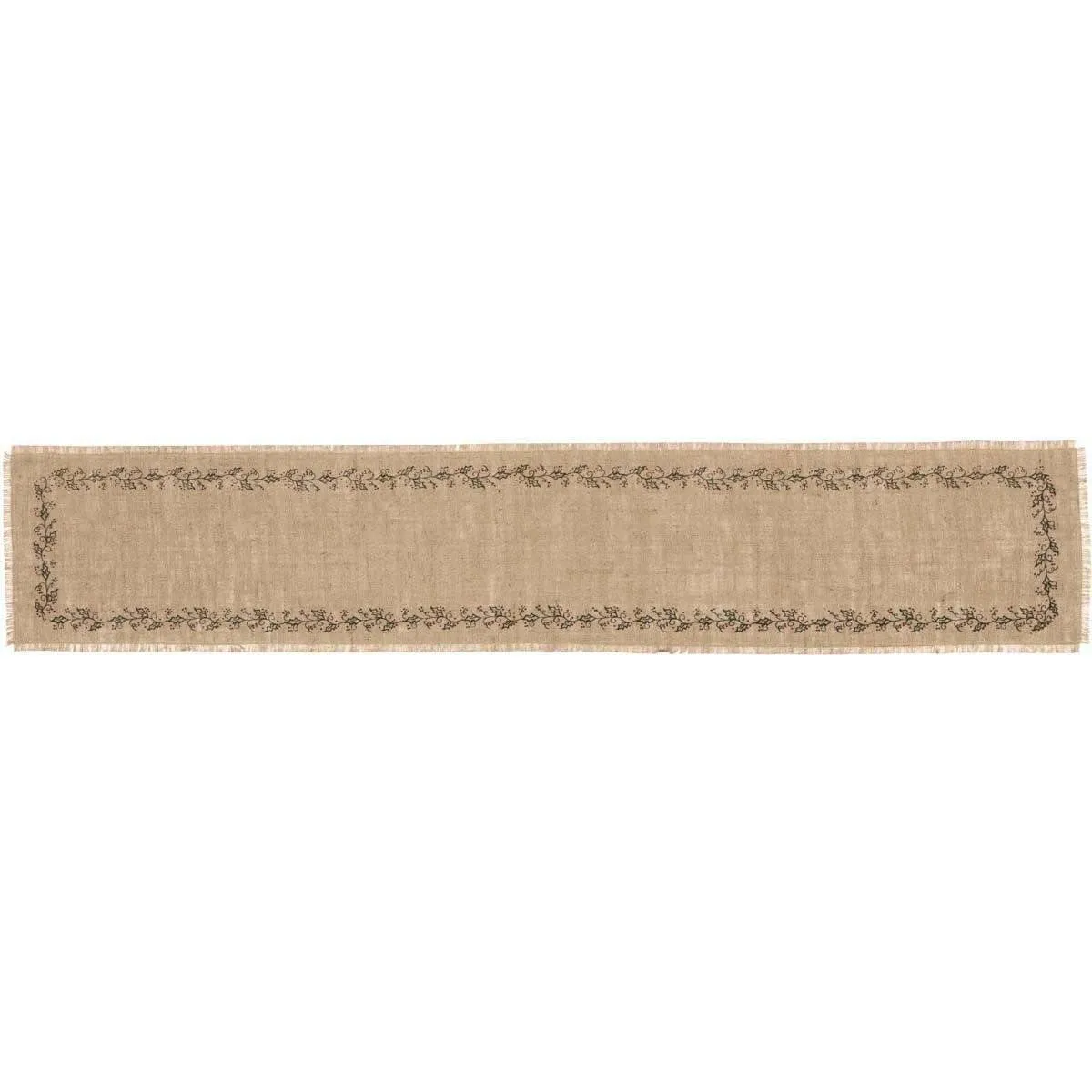 Jute Burlap Ivy Runner 13x72 VHC Brands