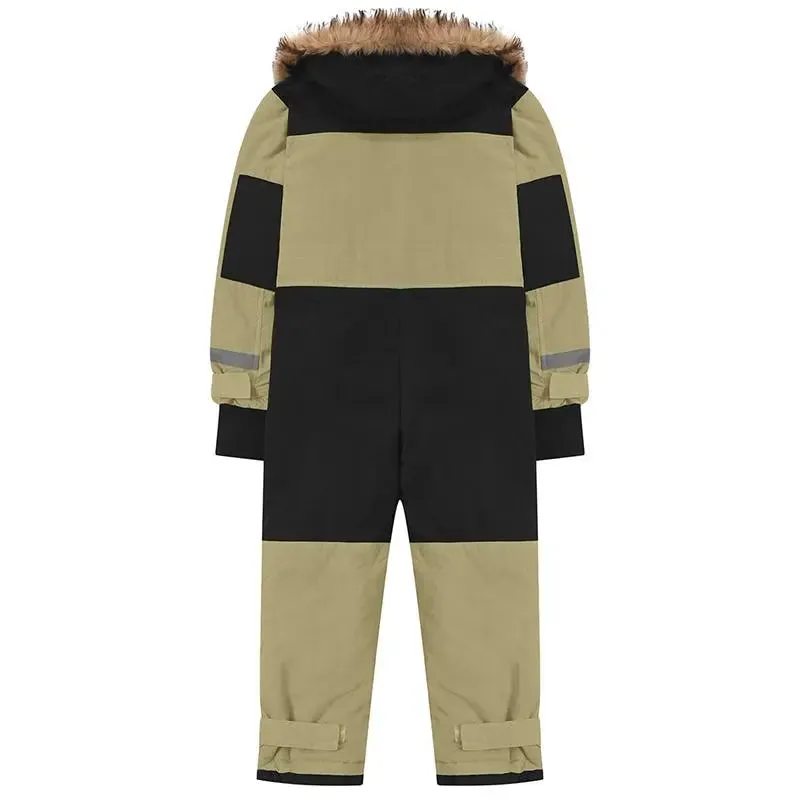 Kids One Piece Snowsuit Girl Boy Ski Snowboard Jumpsuits
