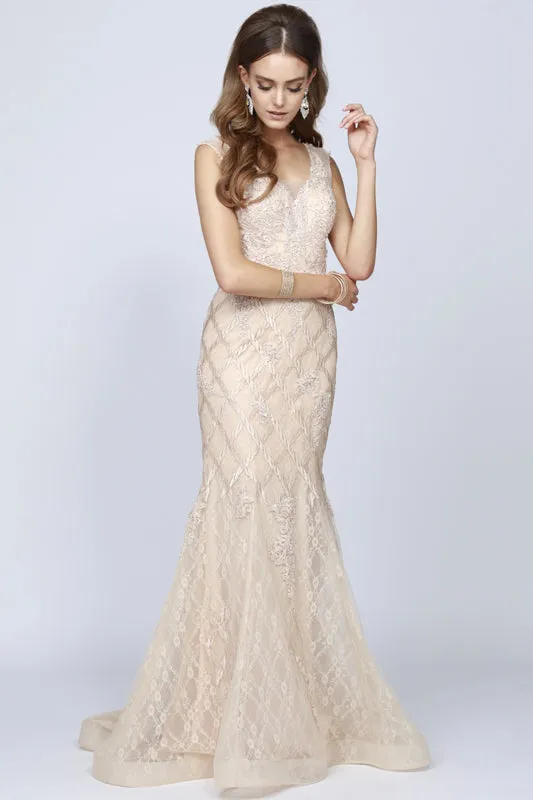 Lace Mermaid Long Prom & Wedding Dress