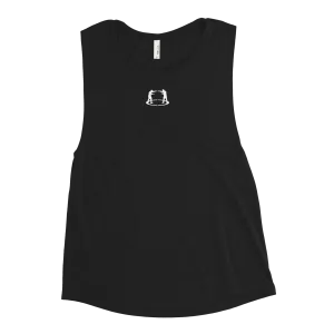 Ladies’ Muscle Tank fighter logo