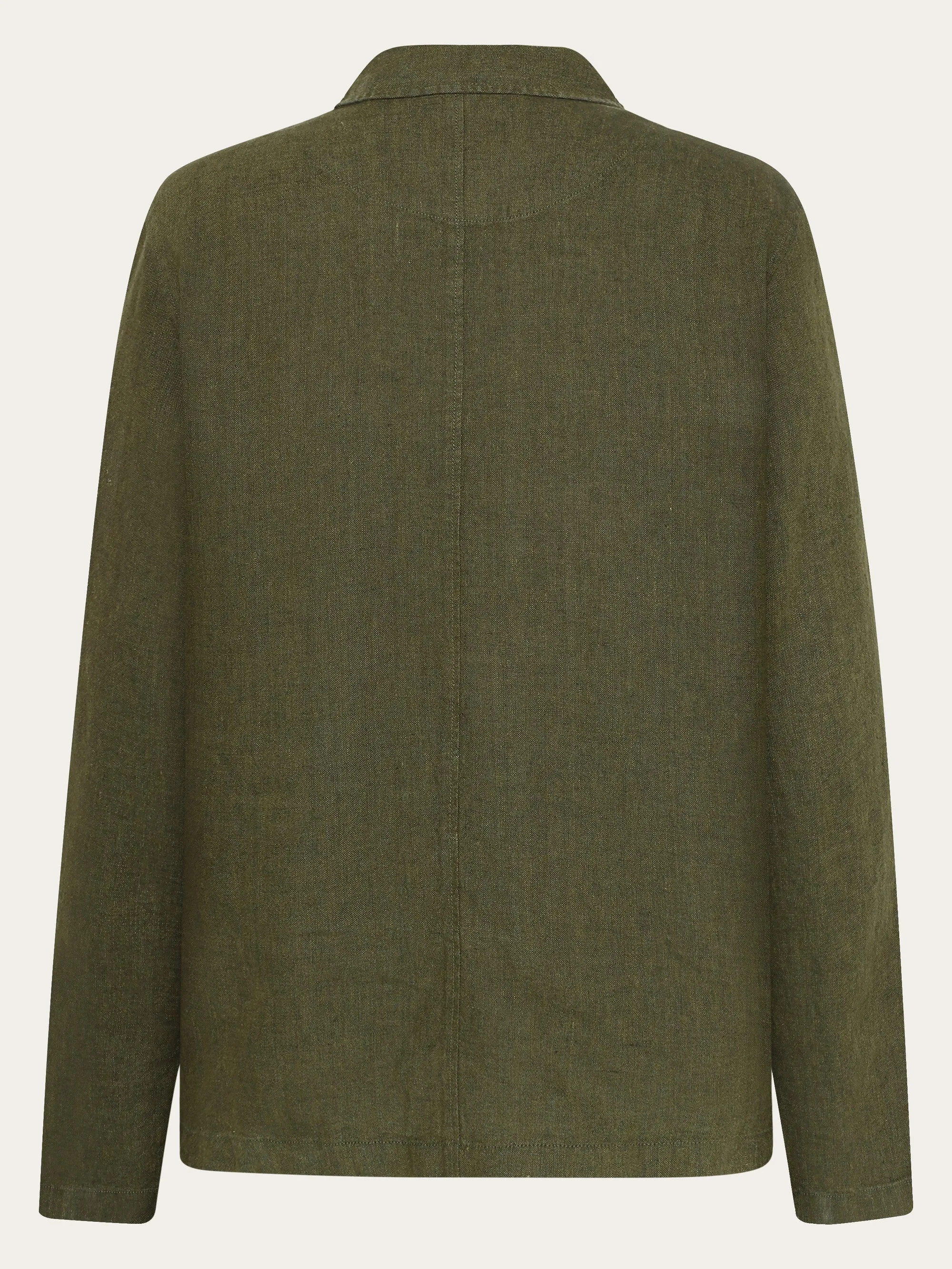 Linen overshirt - Burned Olive