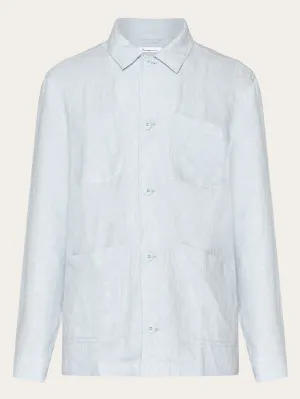 Linen overshirt - Dusk Blue