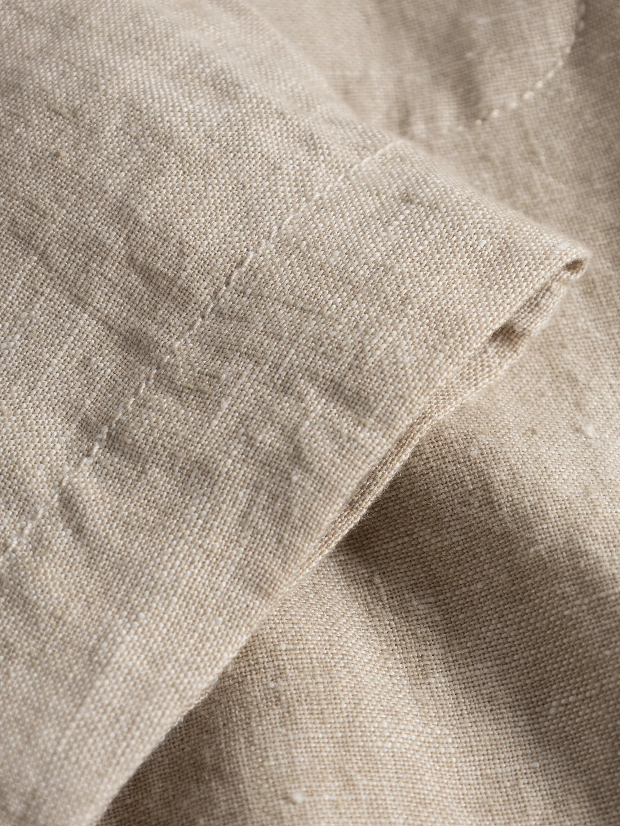 Linen overshirt - Light feather gray