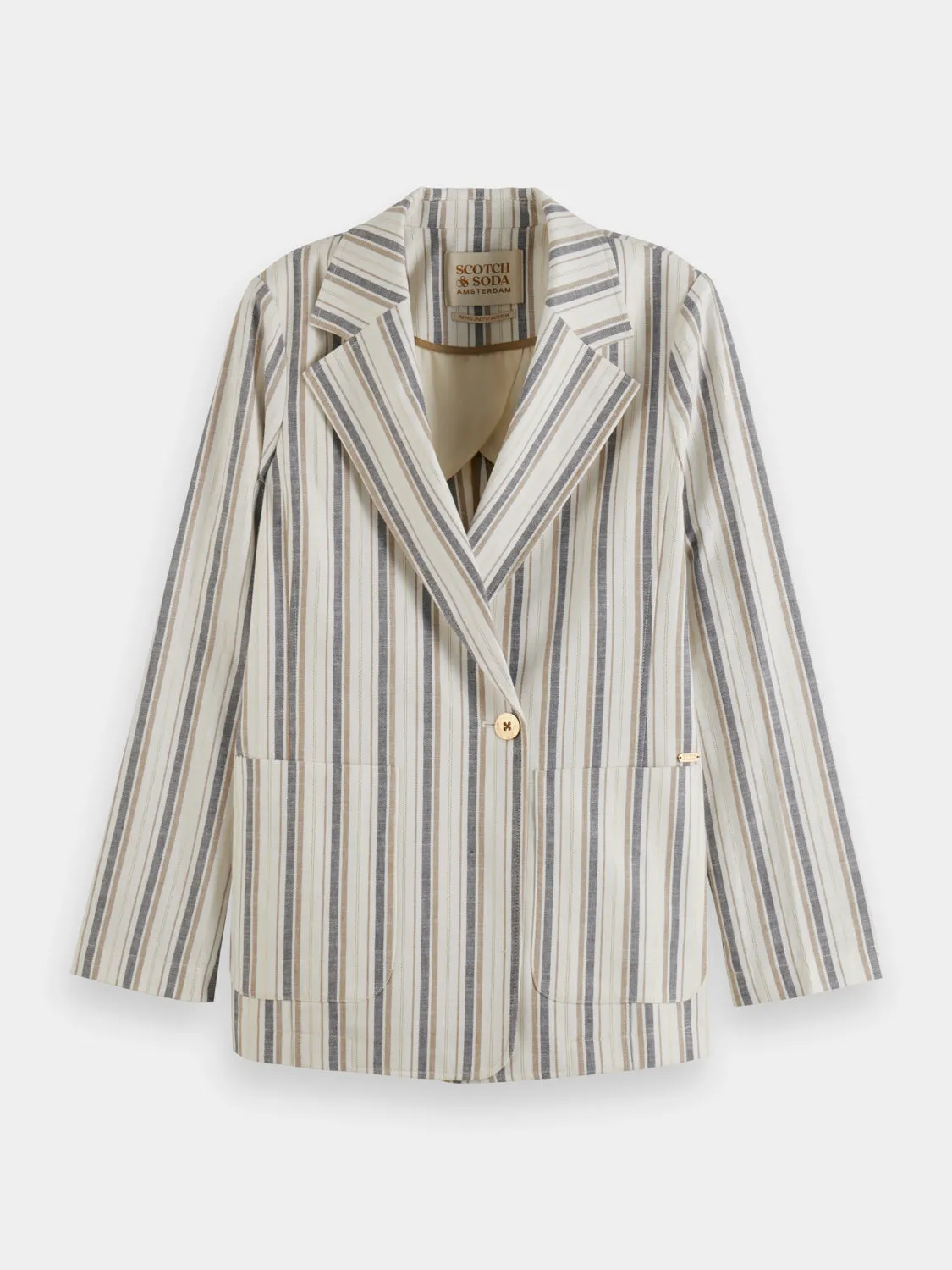 Lurex striped blazer