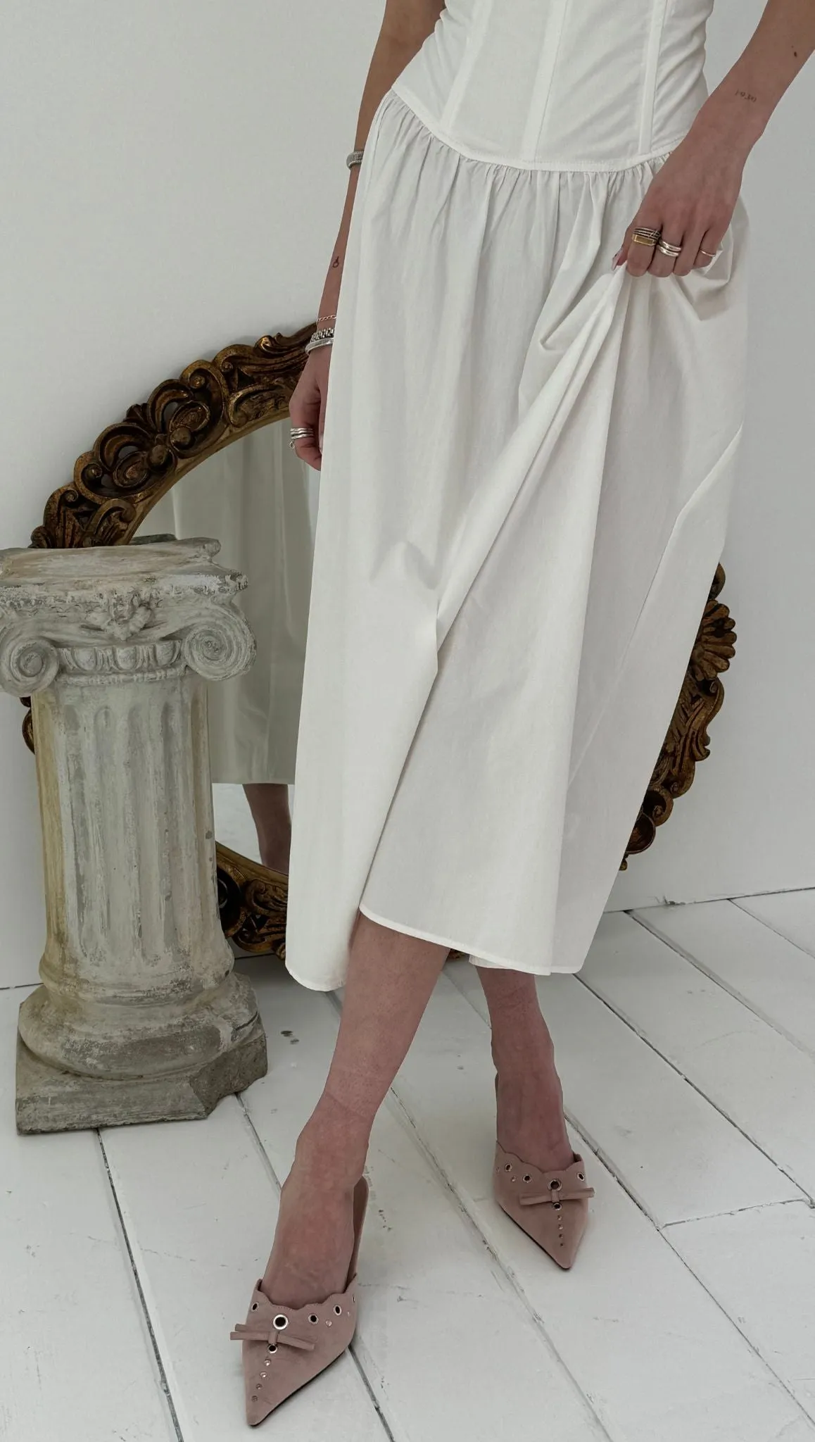 Marie Corset Midi - White