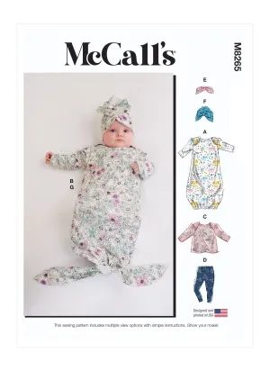 McCall's Pattern M8265 Infant Sportswear & Accessories