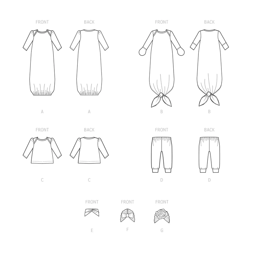 McCall's Pattern M8265 Infant Sportswear & Accessories