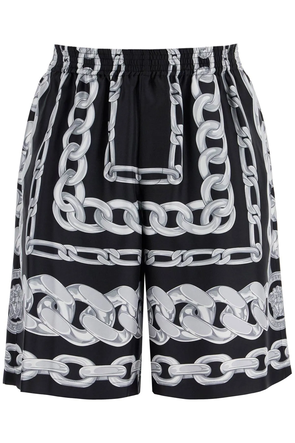 Medusa Chains Silk Shorts