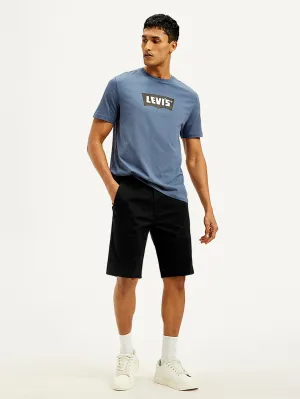 Men's Black Tapered Shorts