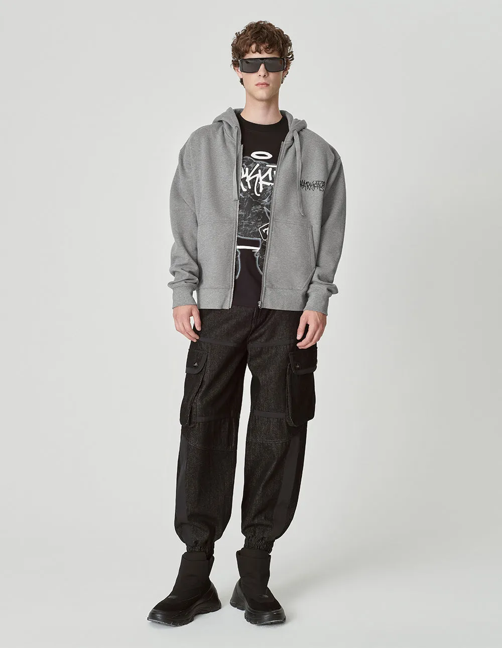 Men's Cotton Brushed Hooded Sweatshirt