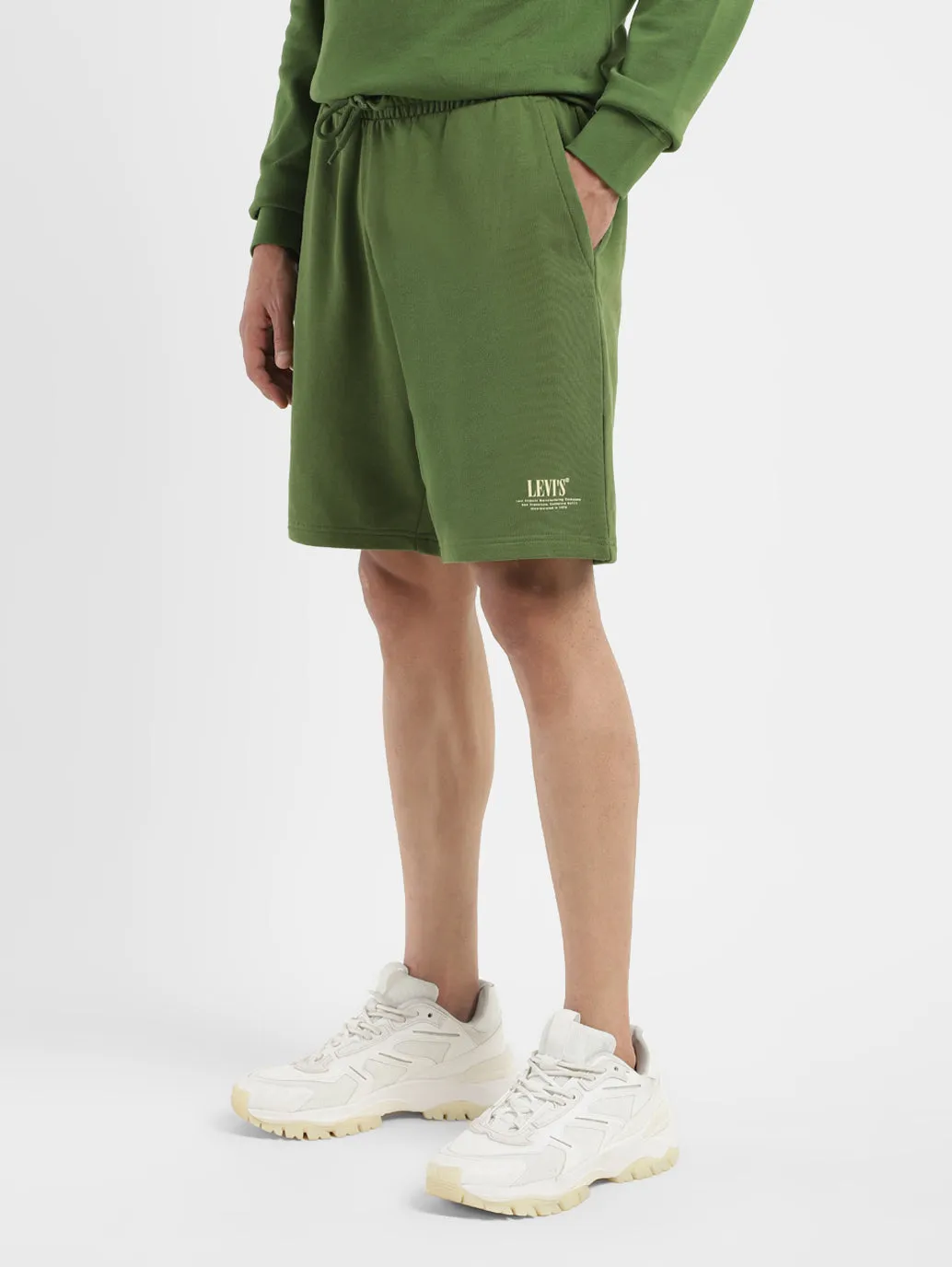 Men's Green Regular Fit Shorts