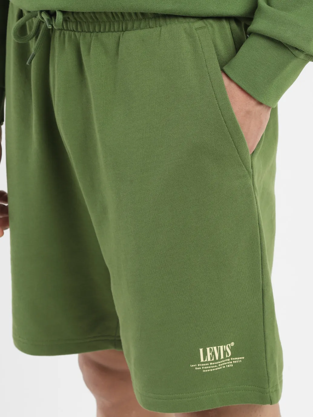 Men's Green Regular Fit Shorts