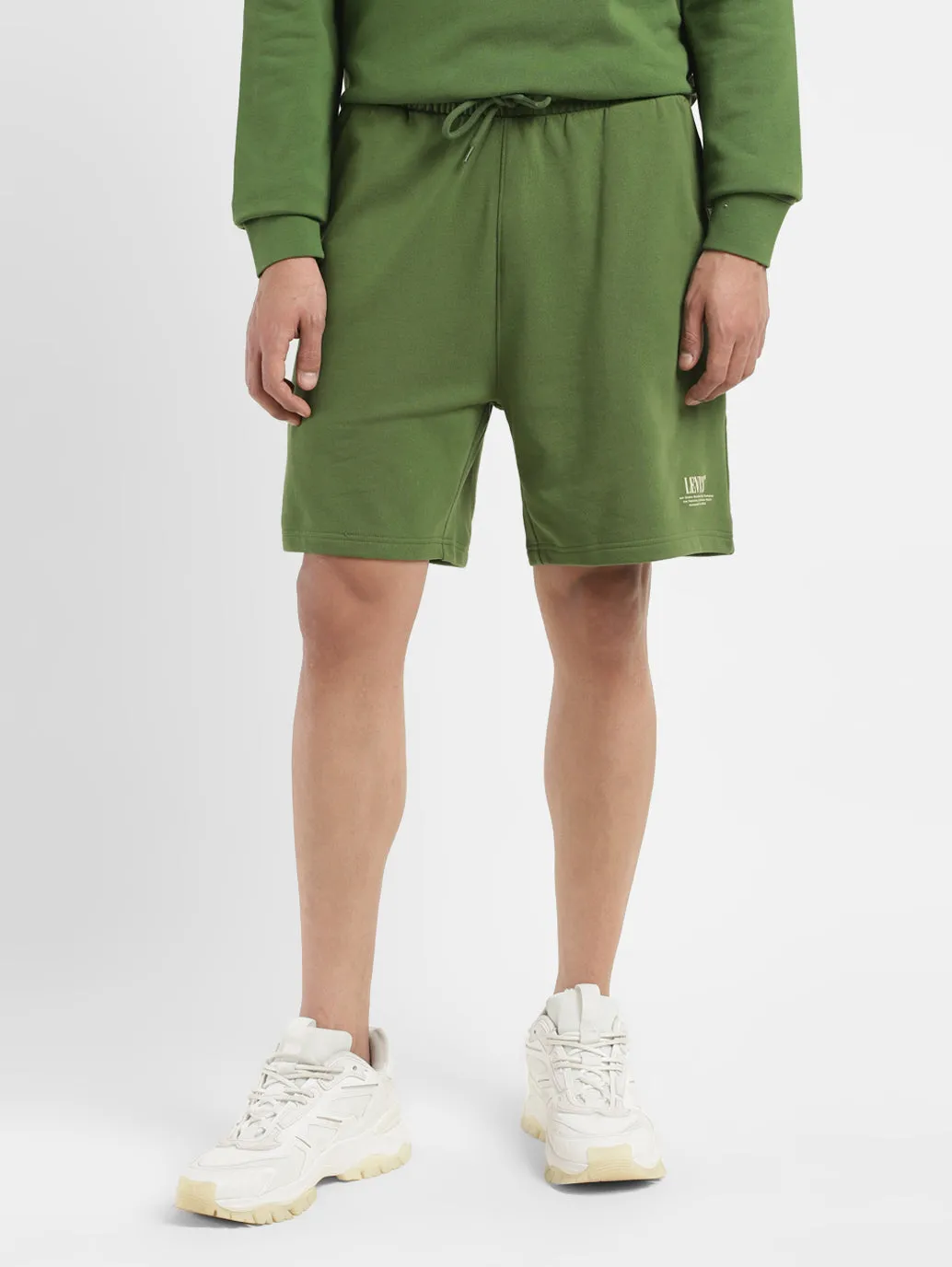 Men's Green Regular Fit Shorts