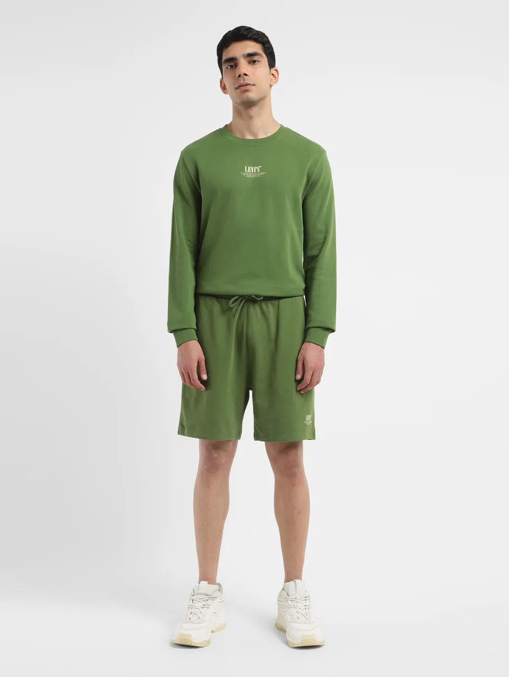 Men's Green Regular Fit Shorts