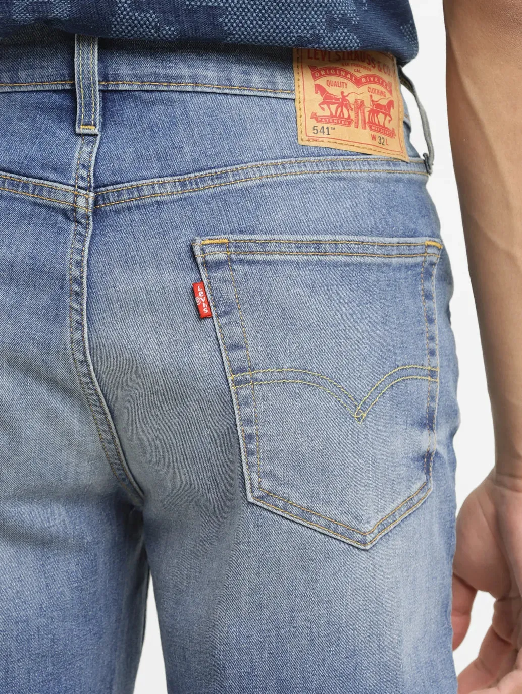 Men's Mid Indigo Skinny Fit Shorts
