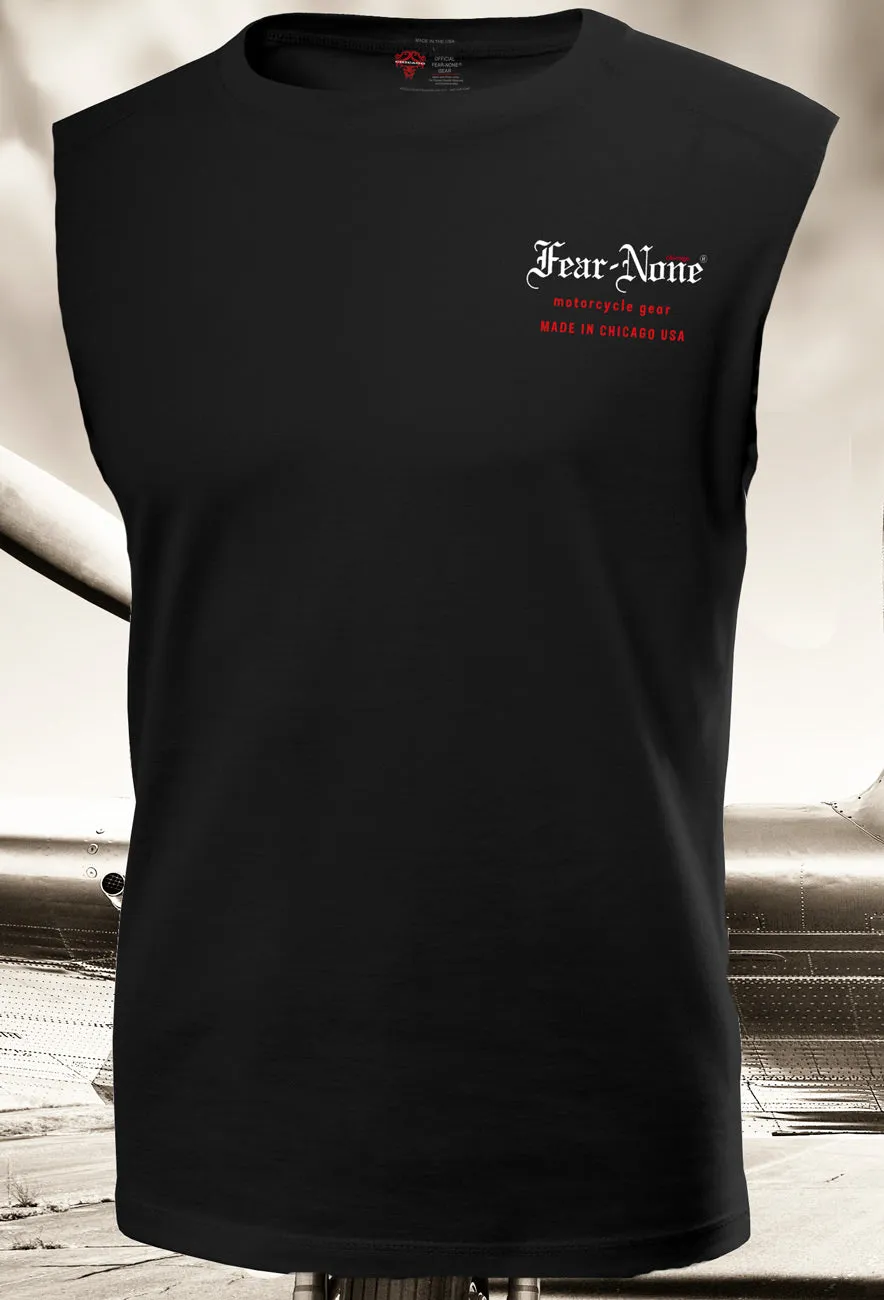 Men's "Custom Bear" sleeveless tee (back)