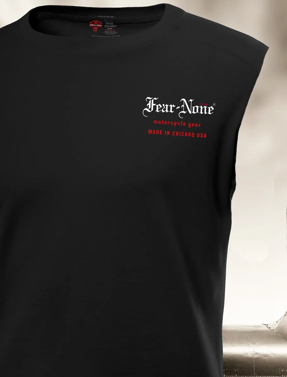 Men's "Custom Bear" sleeveless tee (back)