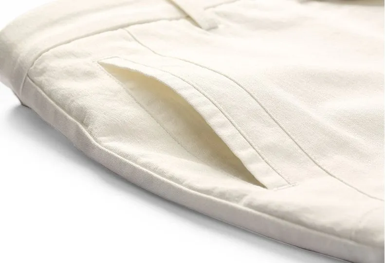 Men's Summer Casual Cotton Knee-Length Shorts