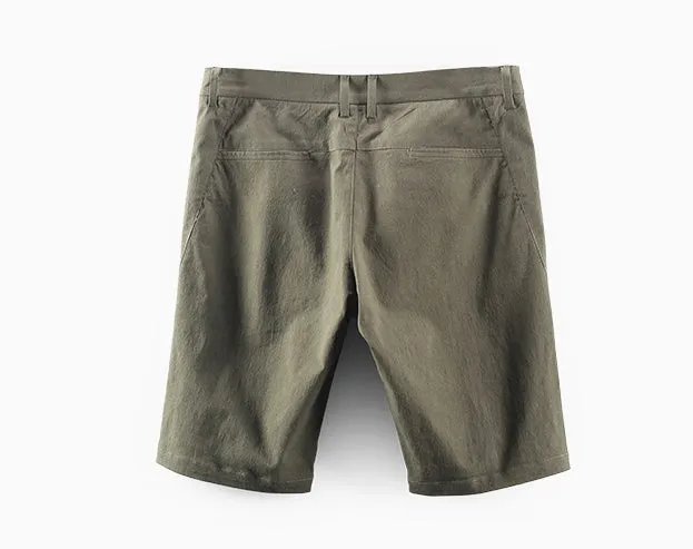 Men's Summer Casual Cotton Knee-Length Shorts