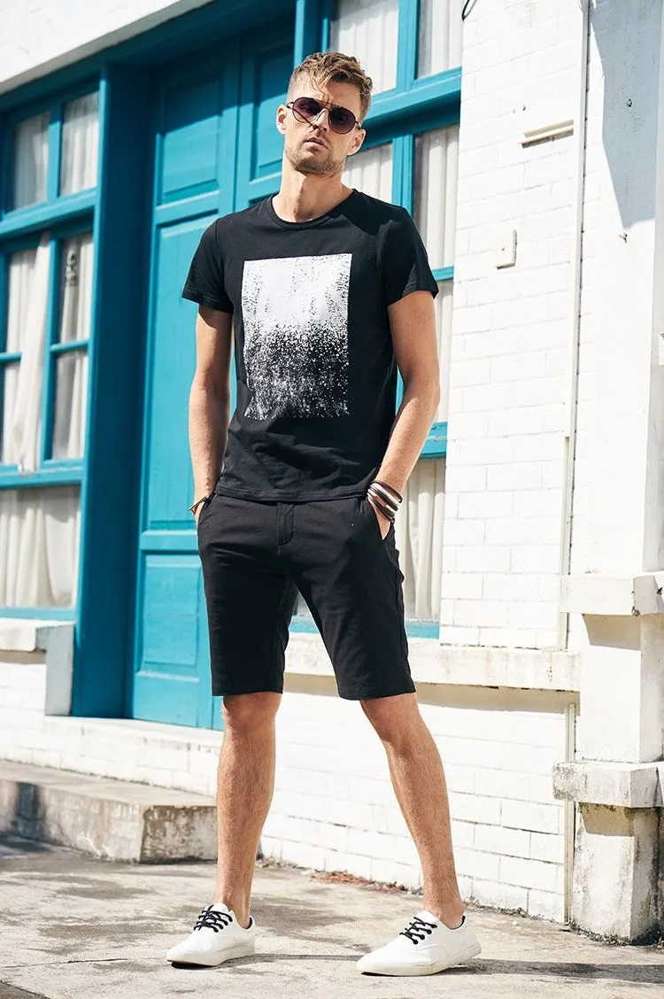 Men's Summer Casual Cotton Knee-Length Shorts