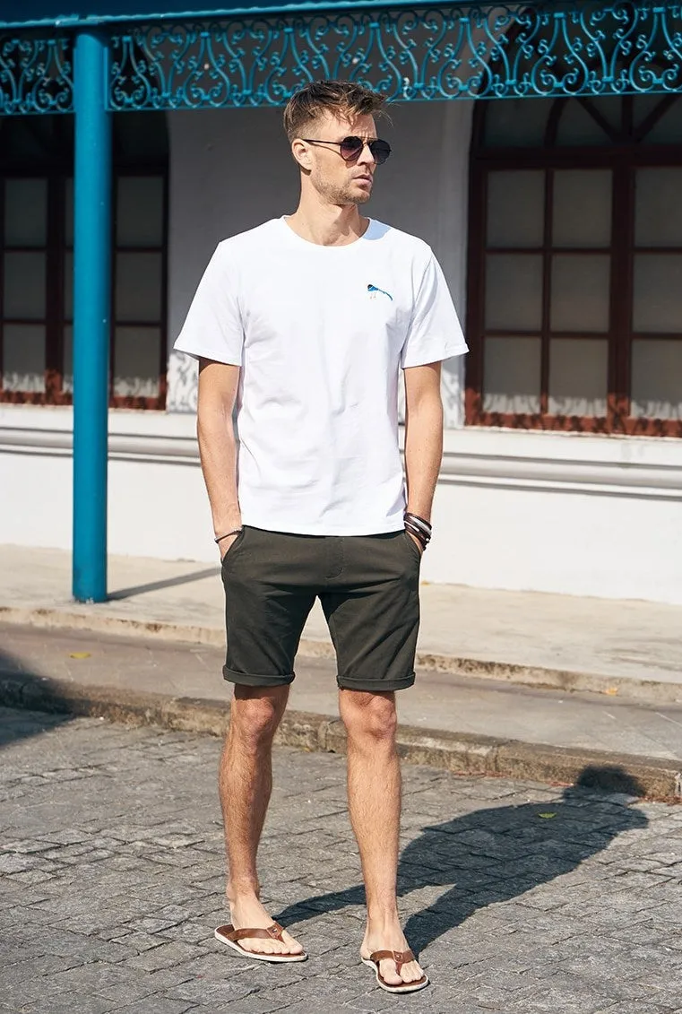 Men's Summer Casual Cotton Knee-Length Shorts