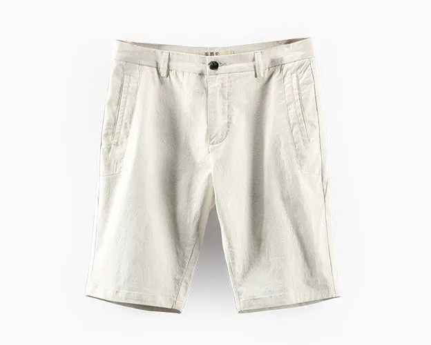 Men's Summer Casual Cotton Knee-Length Shorts