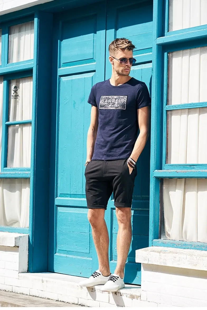 Men's Summer Casual Cotton Knee-Length Shorts
