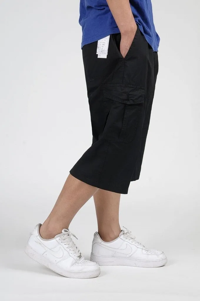 Men's Summer Cotton Loose Knee Length Shorts