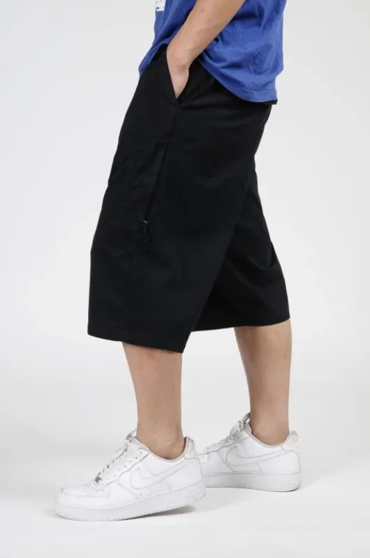 Men's Summer Cotton Loose Knee Length Shorts